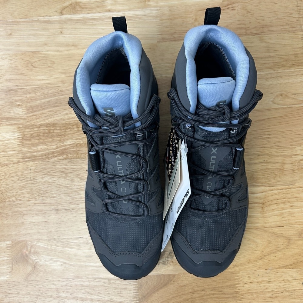 NEW Salomon X Ultra 4 Mid GTX Gore Tex‎ Womens 10 (EU 42.66) Hiking Boots Grey - Picture 9 of 10